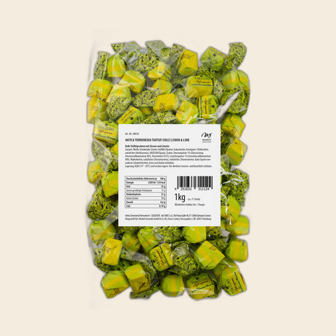 Tartufi Dolci Lemon & Lime von Antica Torroneria Piemontese – weitere Ansicht, freigestellt