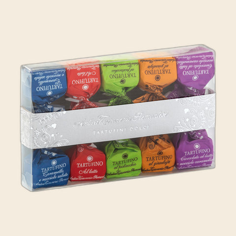 Tartufini Dolci Mix Box von Antica Torroneria Piemontese, freigestellt