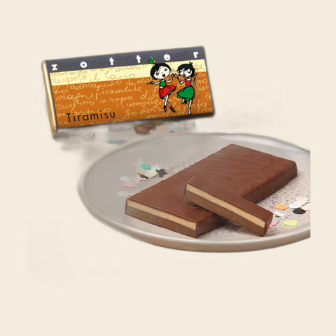 Tiramisu – handgeschöpfte Schokolade von Zotter – weitere Ansicht, freigestellt