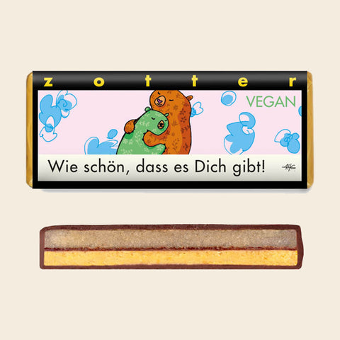 Wie schön, dass es dich gibt! – handgeschöpfte Schokolade von Zotter