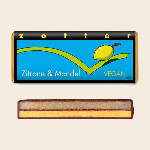 Zitrone & Mandel – handgeschöpfte Schokolade von Zotter
